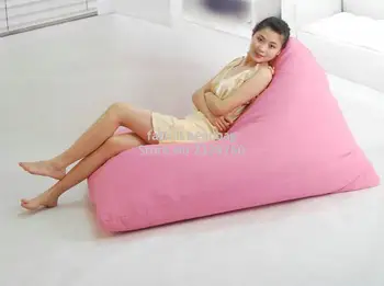 

Cover only No Filler -rose Pink Modern back support floor chair adult puff bean bag,outdoor beanbag sofa seat,living room chair