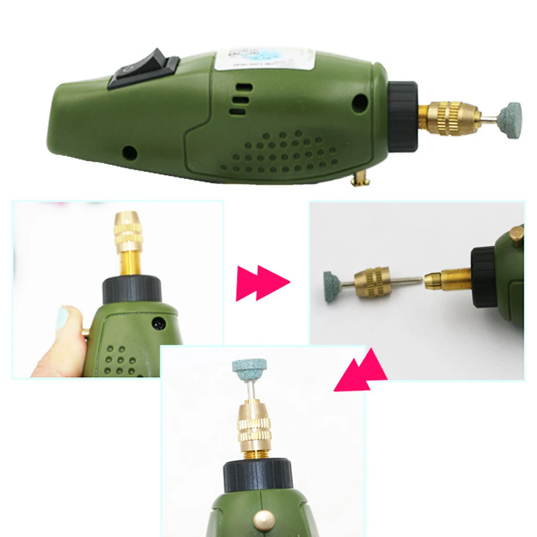 

Mini Electric Grinding Set 12V DC Drill Grinder Tool for Milling Polishing Drilling Cutting Engraving