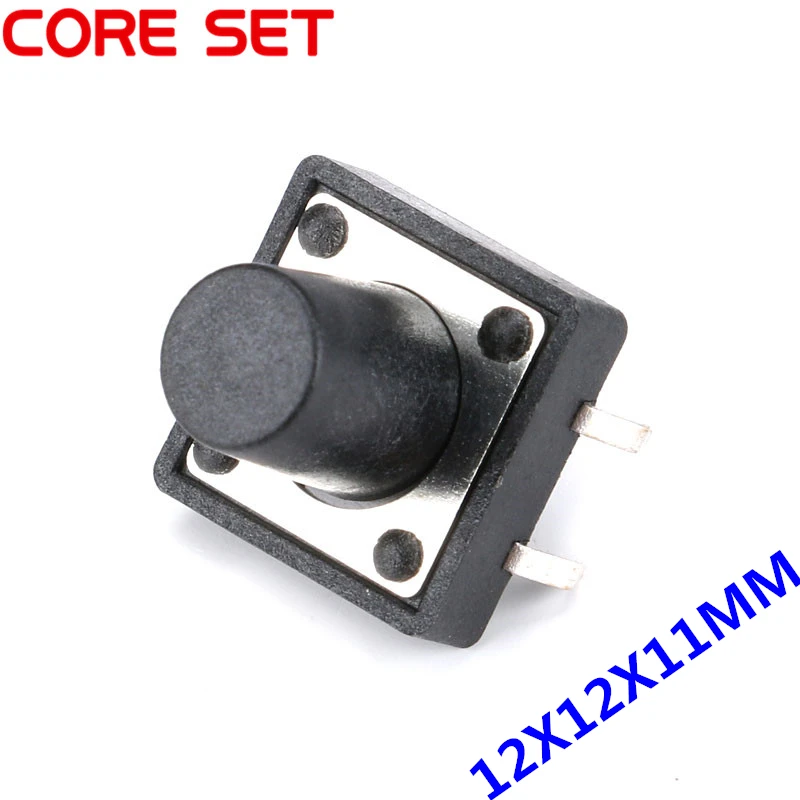 50Pcs/Lot 12x12x11MM Touch Button Micro Switch Direct Plug in Self