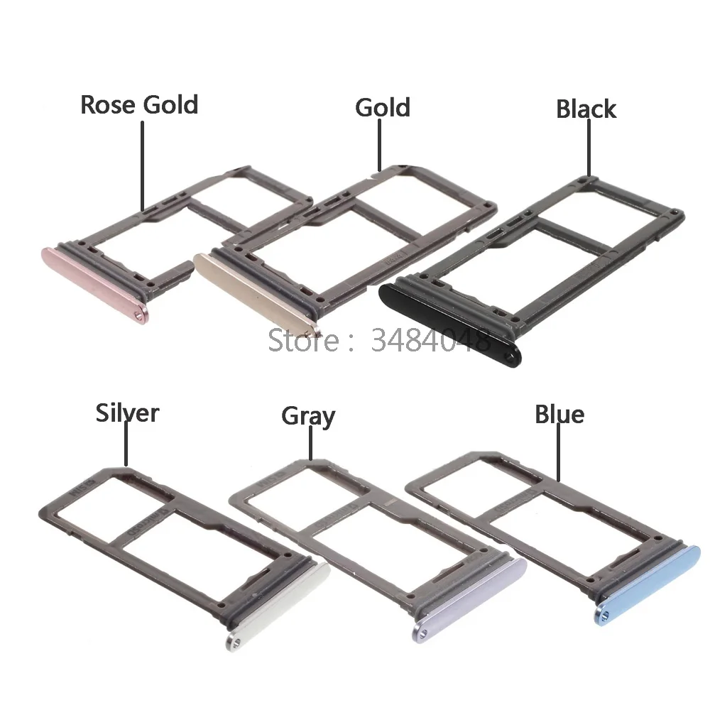

10pcs/lot SIM Card Tray Holder Slot SD Card Tray Replacement for Samsung Galaxy S8 G950 S8 Plus G955