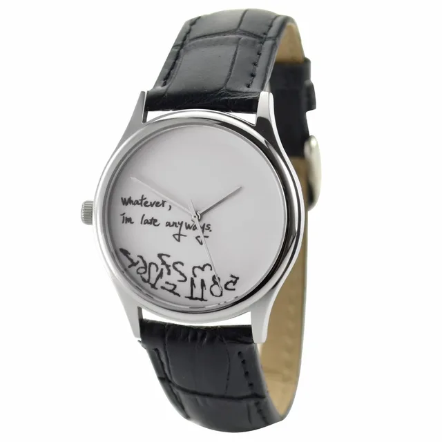 Whatever I'm late Watch Backwards Version- Free shipping worldwide - Men & Women Whatever I'm late Watch Backwards Version- Free shipping worldwide - Men & Women