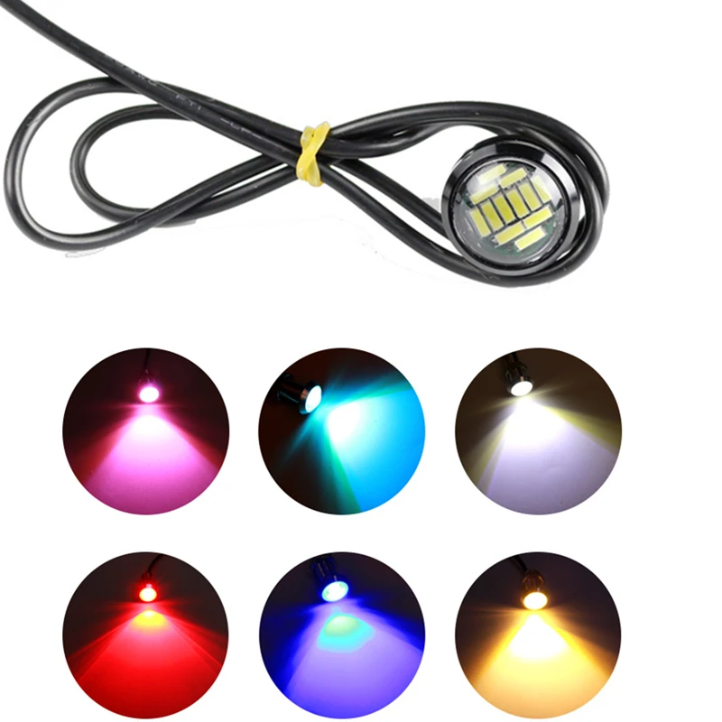 4 Вт 23 мм объектив 4014 12SMD Автомобильный светодиодный орлиный глаз фонарь заднего