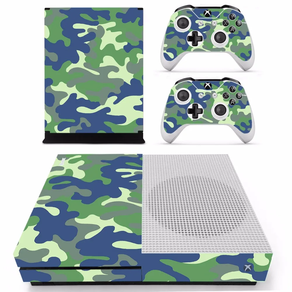 Камуфляжная наклейка для microsoft Xbox One S и 2 контроллера для Xbox One S Skins виниловая наклейка