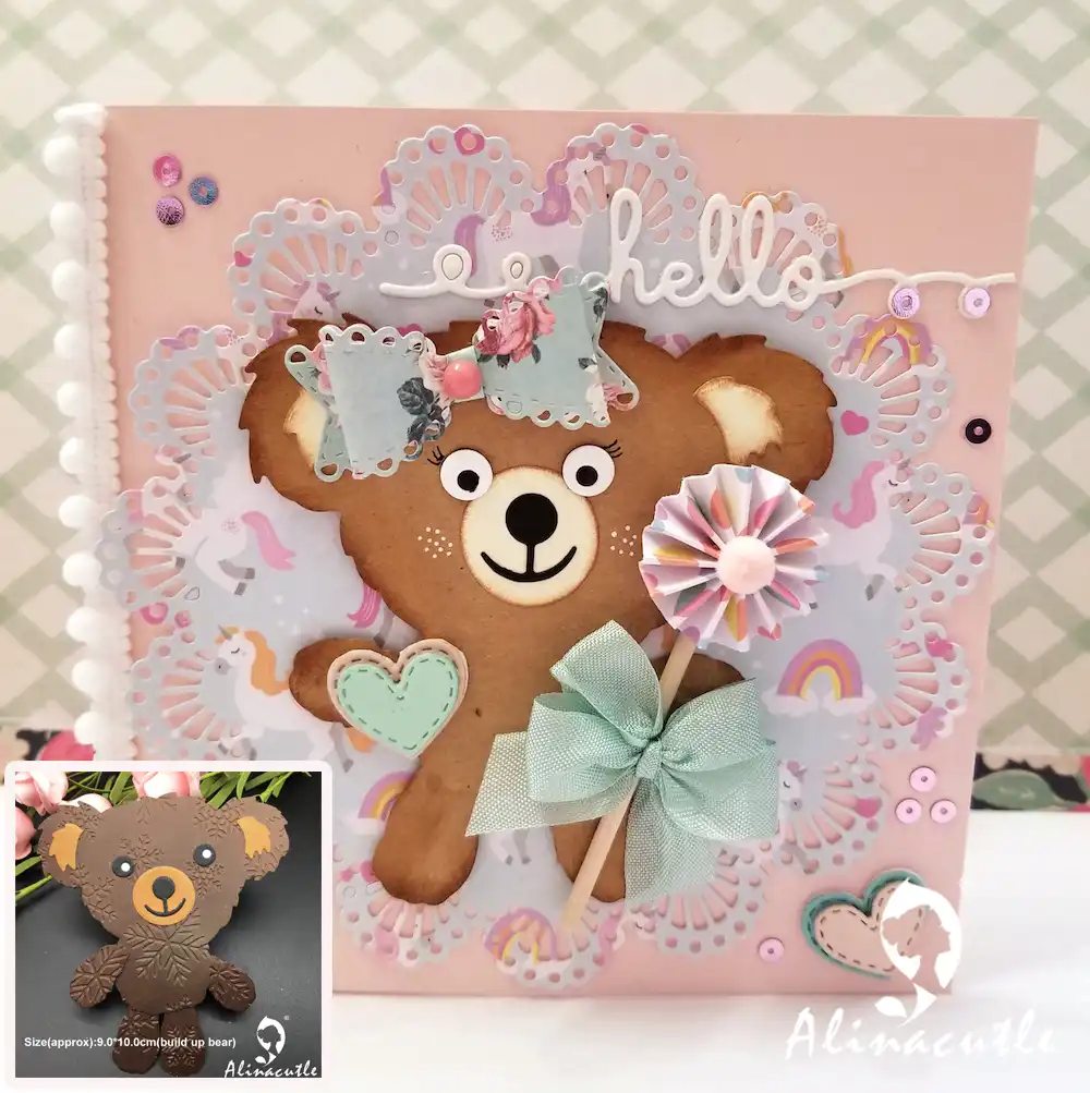 teddy bear paper craft