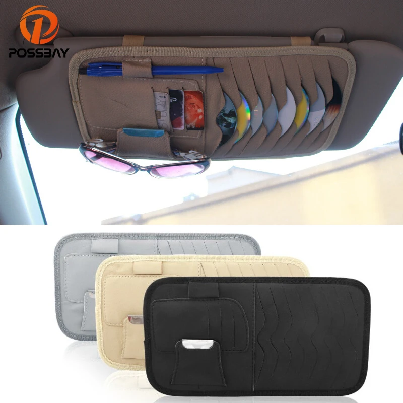 POSSBAY Leather Auto Car Sunshade Sun 