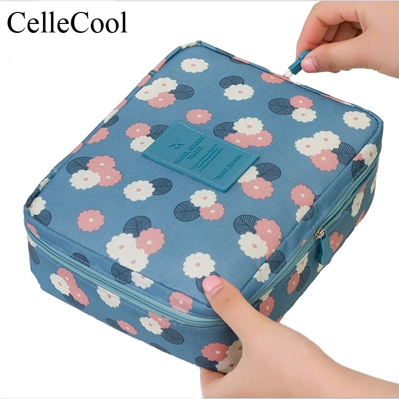 

2018 Multifunction travel Cosmetic Bag Waterproof Female Storage Make up Cases Women Toiletries Organizer Makeup Bags
