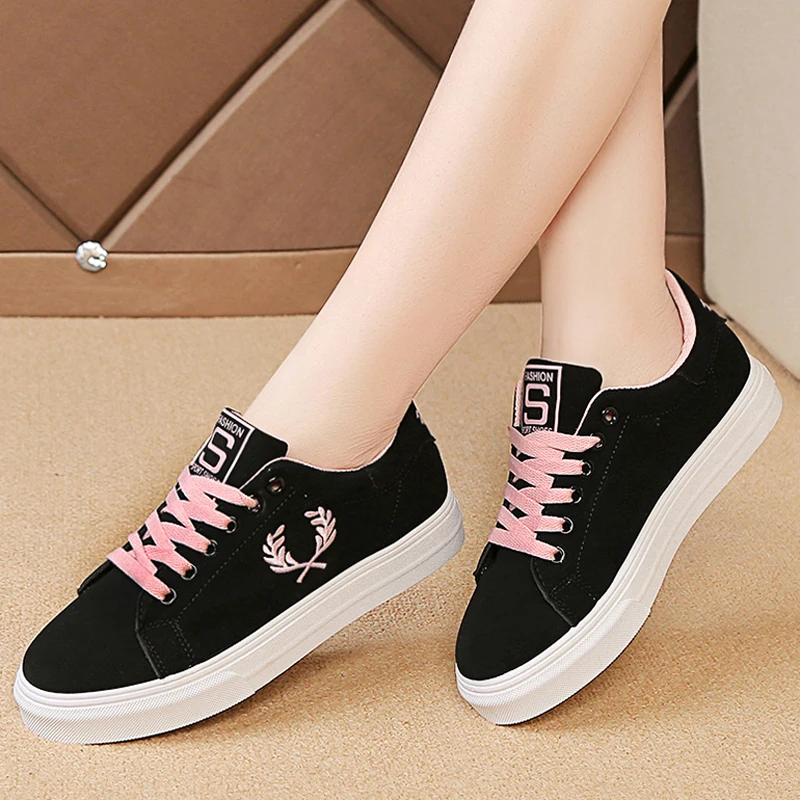 

Tenis Feminino 2019 Fashion Popular Style Spring Woman Vulcanized Shoes Female Casual Shoes Canvas Flats Basket Chaussure Femme