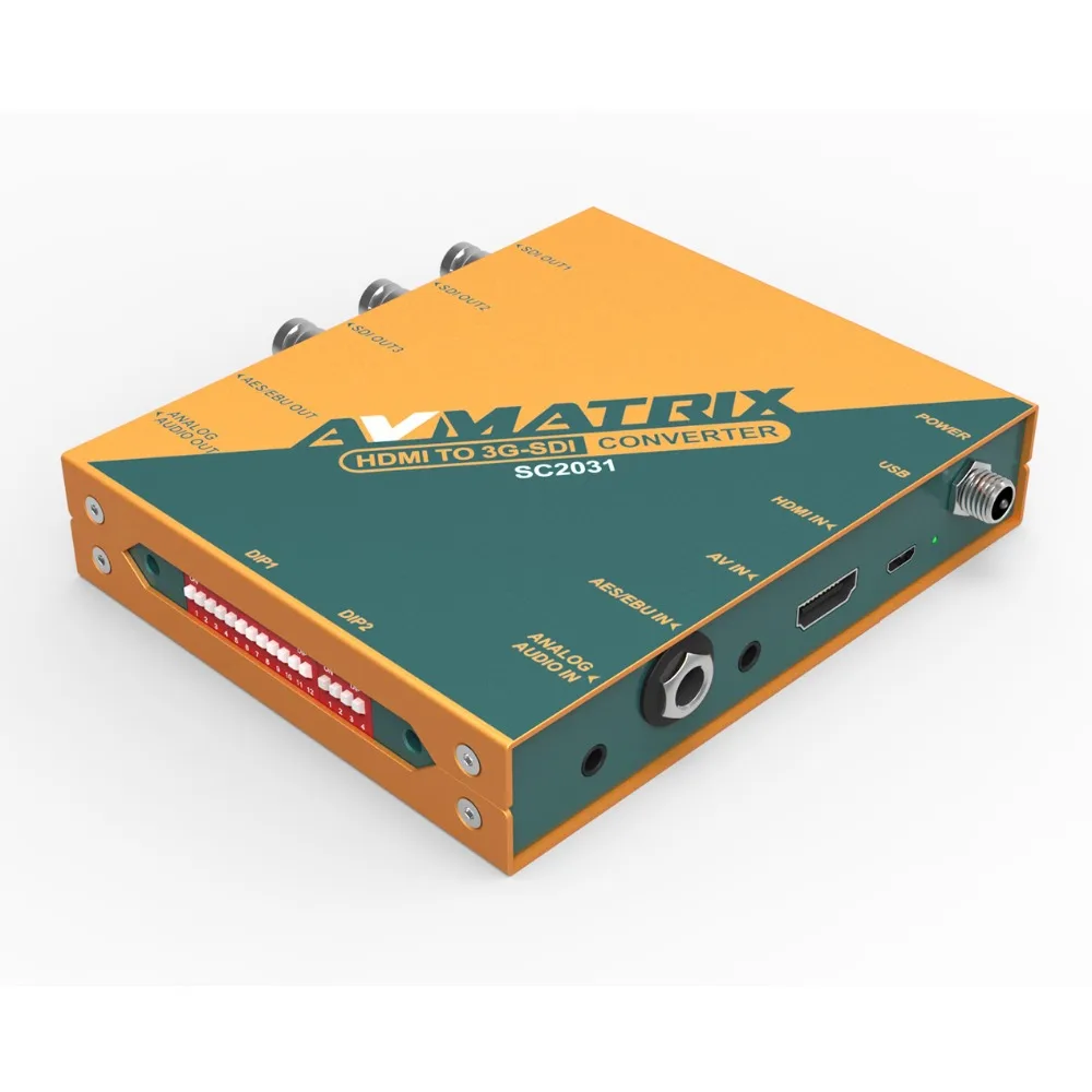 AVmatrix HDMI to SDI Scaling Converter with audio embeddedding, Avmatrix HDMI 1080P 60hz to 720p 30hz Converter for SDI Monitor