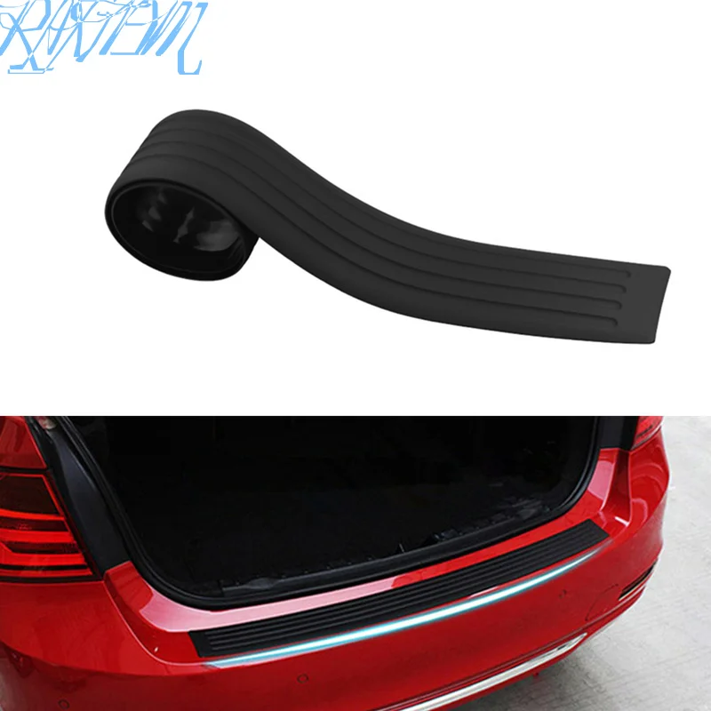 

Car Rear Bumper black Rubber Protector auto sticker For SEAT Ibiza ST Leon 2 3 Automobile Accessories