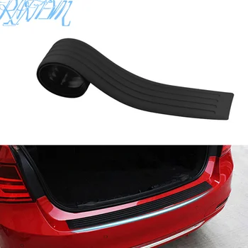 

Car Rear Bumper black Rubber Protector auto sticker For SEAT Ibiza ST Leon 2 3 Automobile Accessories