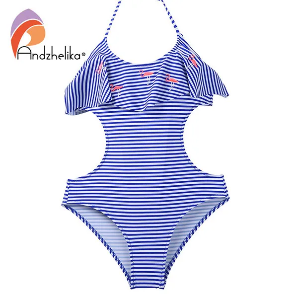 Andzhelika bikini купальник монокини для девочки AK1897 - Цвет: Blue