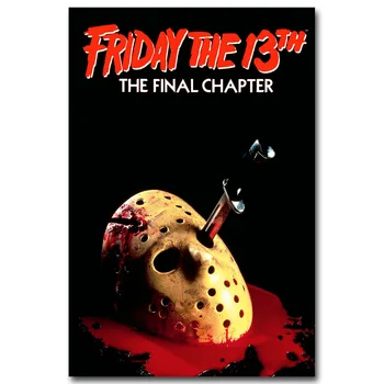 

Friday The 13th Art Silk Poster Print 13x20 24x36 inch Jason Voorhees Classic Horror Movie Picture for Room Wall Decor 005