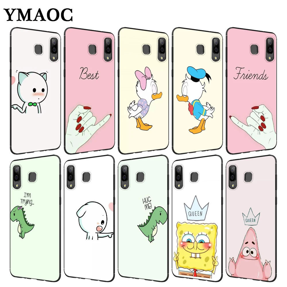 

YIMAOC Best Friend Girlfriend Boyfriend Soft Case for Samsung Galaxy A3 A5 A6 A7 A8 A9 Plus Note 8 9 A10 A30 A40 A50 A70