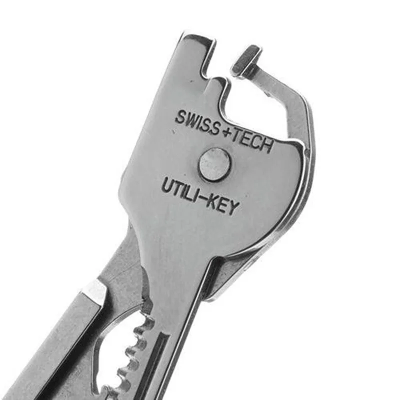 6 в 1 Utili-Key Мини Брелок-Мультитул брелок для кемпинга выживания Спасательные карманные плоскогубцы инструменты