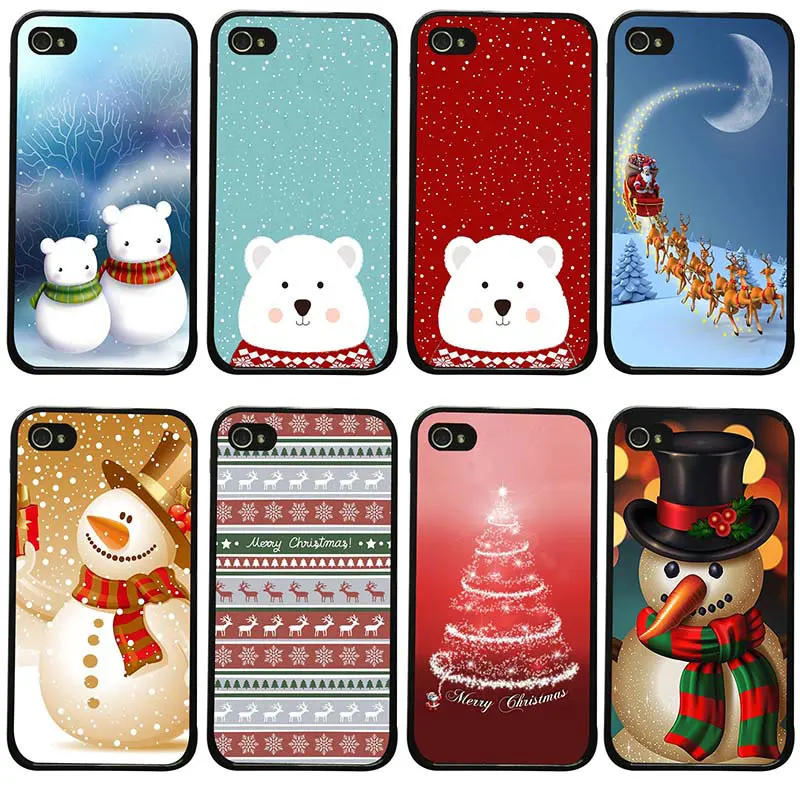 Merry Christmas Чехлы для сотовых телефонов PC жесткий пластиковый чехол Защита iphone 8 7 6 S