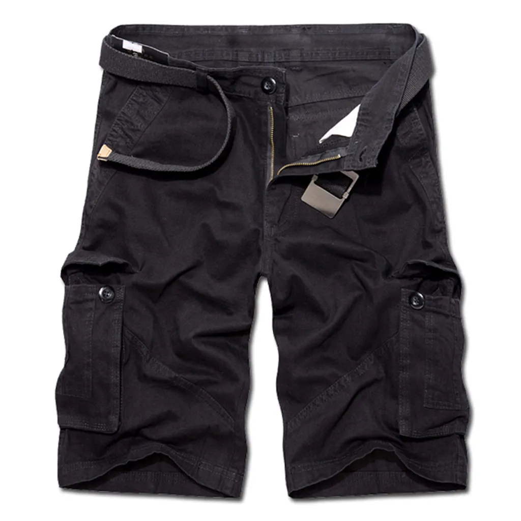 JAYCOSIN, модные мужские шорты с карманами, летние, новые, хлопковые, полурабочие, повседневные, мужские, много карманов, большие размеры, карго шорты