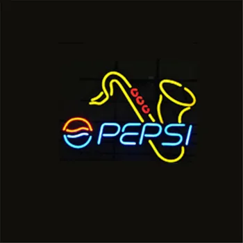 

17*14" Design For PEPSI NEON SIGN REAL GLASS BEER BAR PUB LIGHT SIGNS Billiards shop store display Restaurant Shop Ads Lights