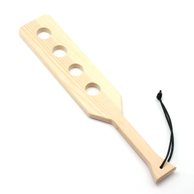 38cm Holes Cut-out Wooden Paddle Bamboo Spanking Paddles Adult Sex Toys  Flogger Couples game - AliExpress