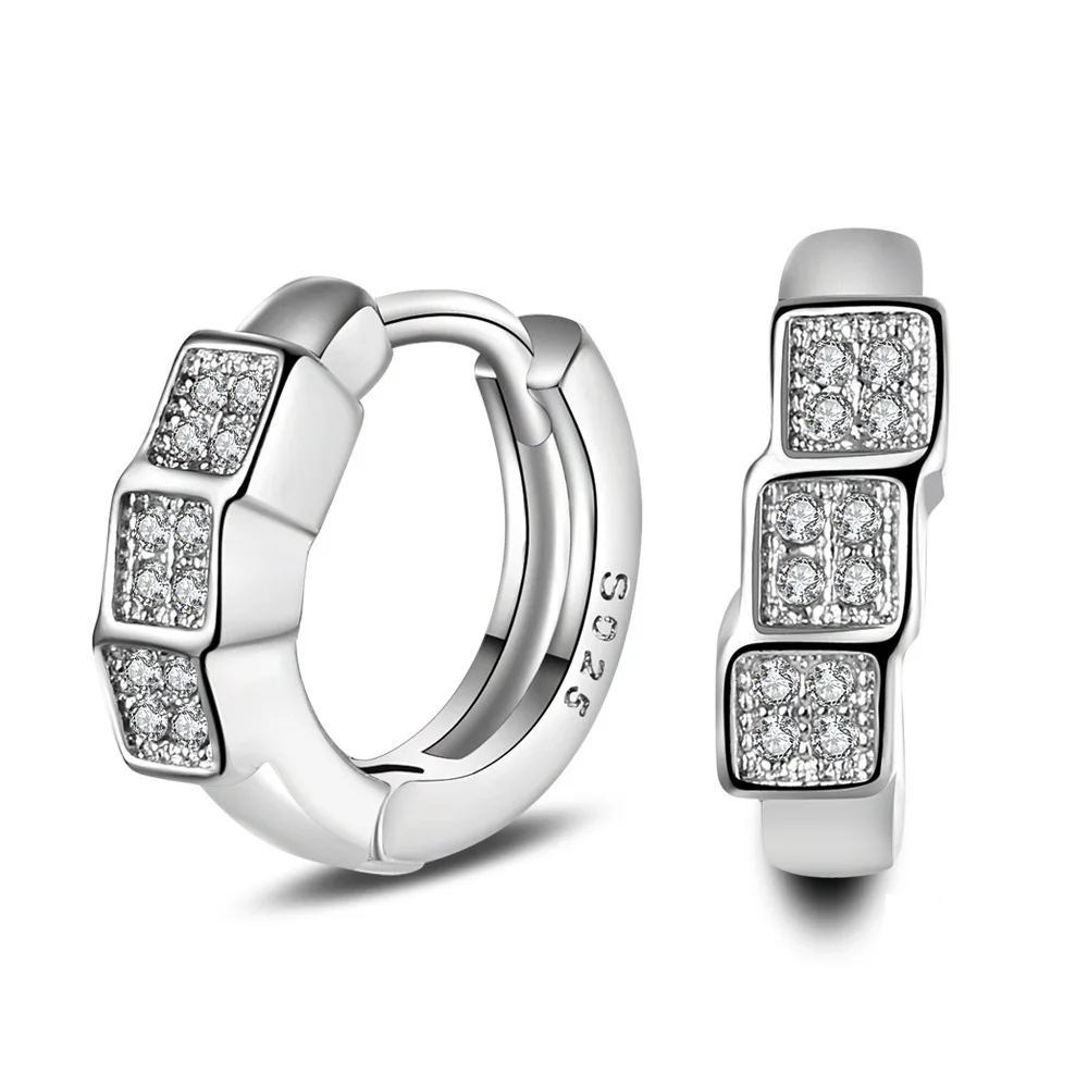Женские серьги гвоздики из серебра 925 пробы с фианитами|luxury stud earrings|stud earringsearrings for