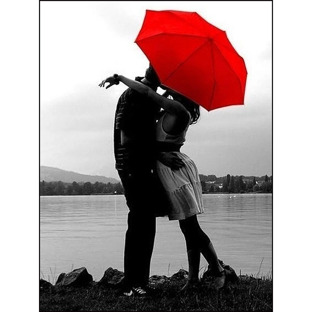 

Red And Black Series DIY Round Full Diamond Painting 5D Cross Stitch Diamond Mosaic Embroidery Sexy Red Lip Home Decor