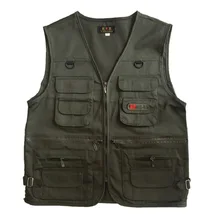 Модный рыбацкий тактический военный жилет фотографа, одежда руководителя, брендовый Повседневный жилет, дышащий, с несколькими карманами