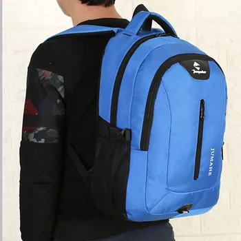 

2019 Fashion Outdoor Contrast Color Nylon Backpack Travel Bag Mountaineering Bag 35Lmochila feminina рюкзак школьный $40