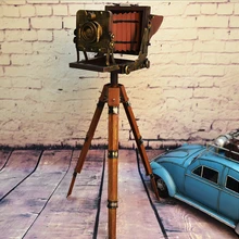 D три штатив-Трипод для камеры Ретро Декор Аксессуары олова старый студийного фотоаппарата модель креативная украшения для домашней обстановки