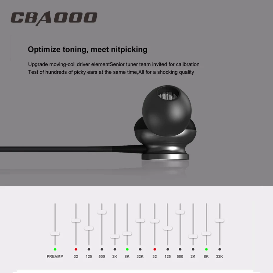 CBAOOO BH1 Bluetooth Headphone Wireless Earphone Bluetooth Headset Sport Hanging Neck with Microphone for android iphone xiaomi
