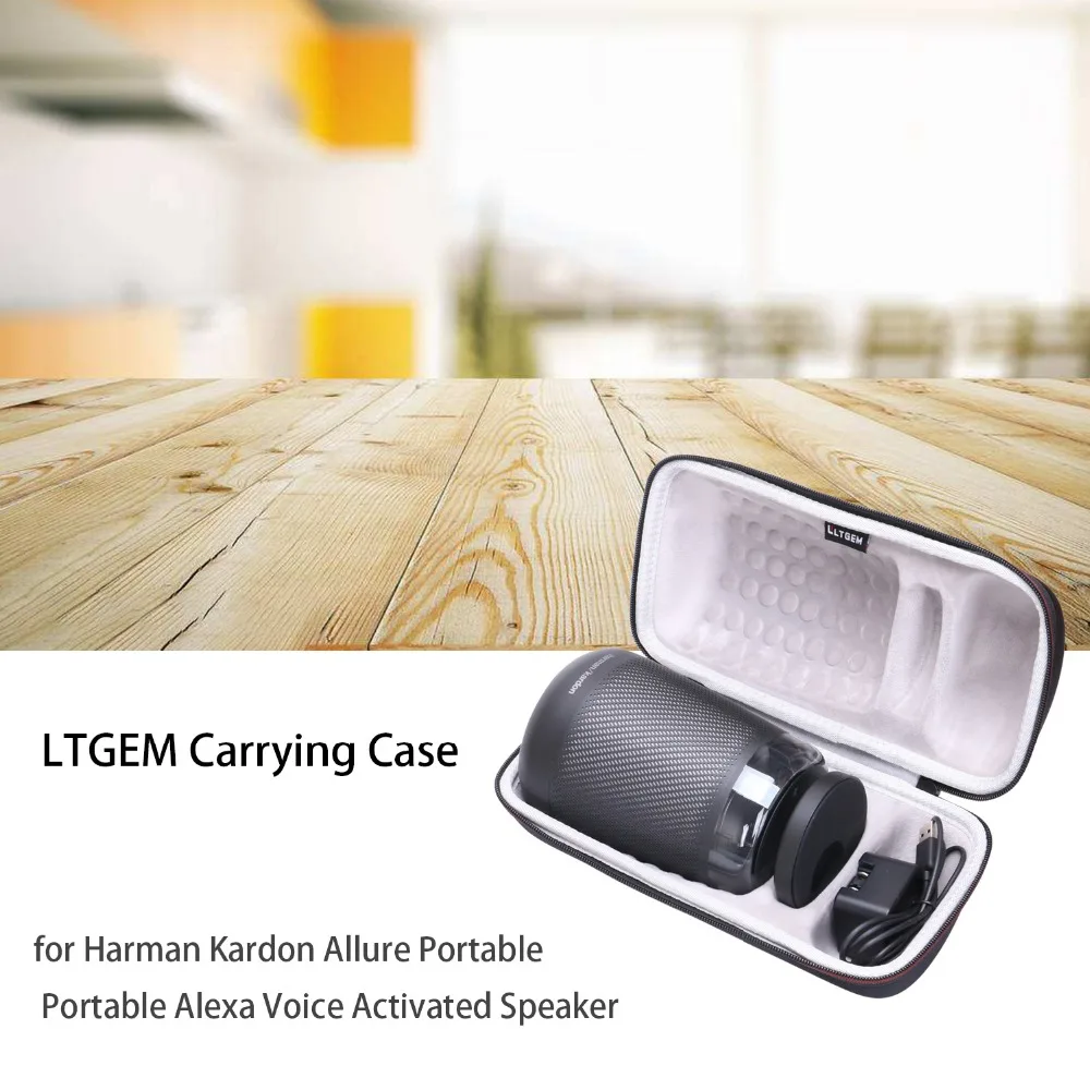 LTGEM Сумка для планшета EVA Подходит Harman Kardon Allure портативный Alexa голосовой активированный динамик-Дорожная Защитная сумка для переноски