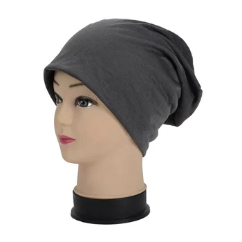 

Korean Unisex Turban Hat Polyester Candy Color Head Set Autumn Winter Men Women Knitted Warm Cap Hip-Hop Knit Beanies TC21