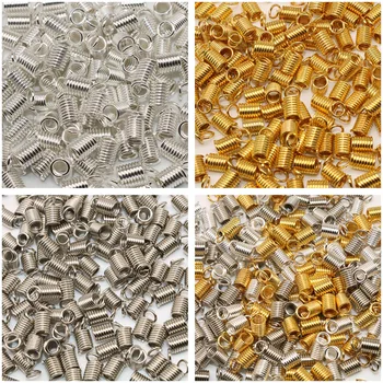 

Wholesale 100pcs Spring Clasps Hooks Screw Clasps Silver Plated Necklace Bracelet Findings MIxed color