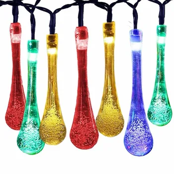 

WRUMAVA USB LED String Light 3/4/5M Waterproof Water Drop String Fairy Light Outdoor Garden Christmas Festival Party Decoration