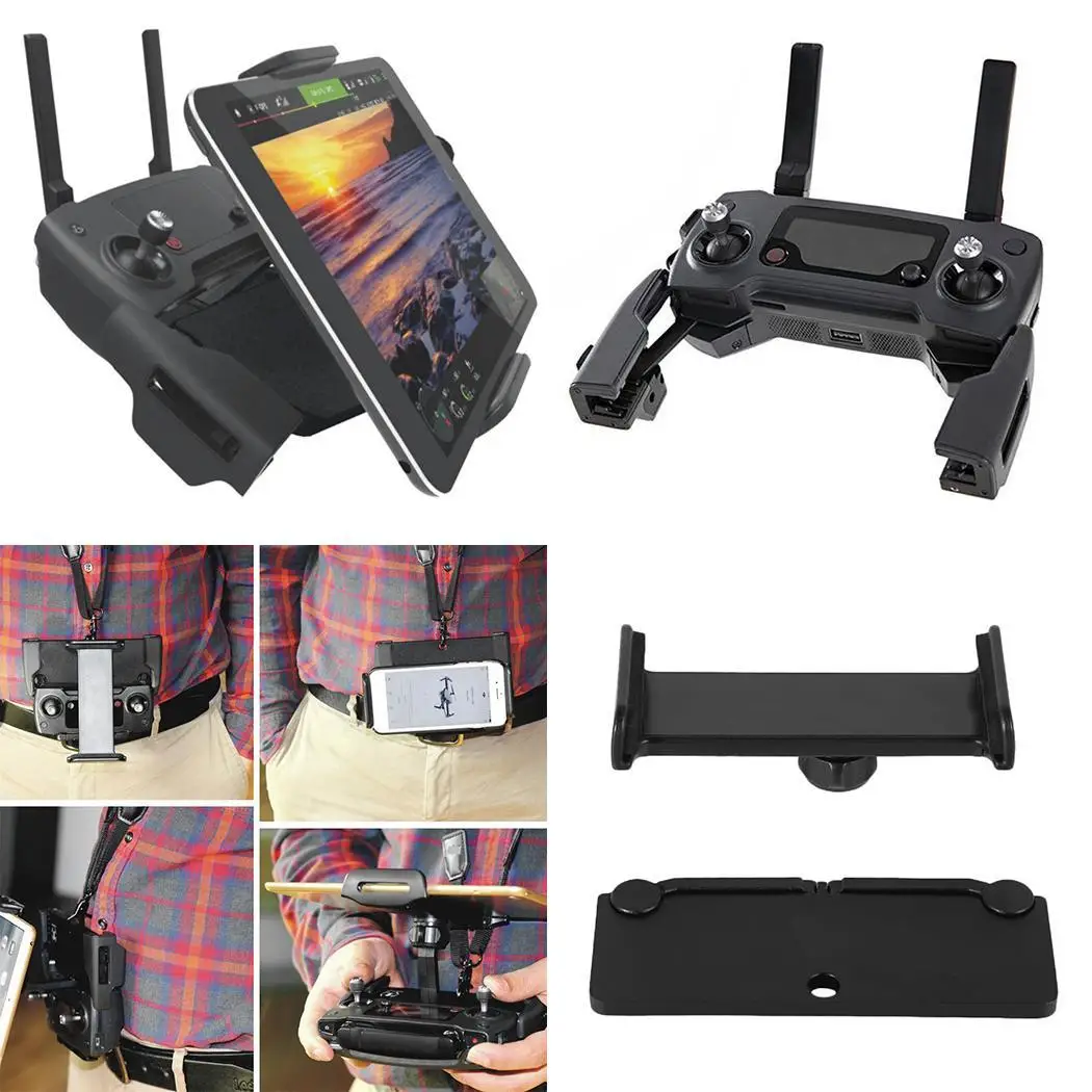 

Adjustable Foldable Tablet Holder for DJI Bracket Air/Pro remote controller Black Mavic Pro Air