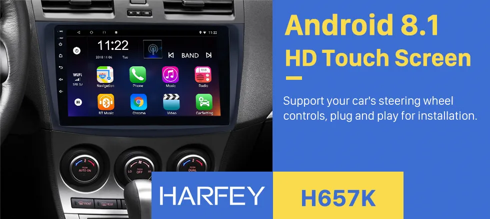 Top Harfey clearance Android 7.1 9" 2Din Car Radio For 2009-2012 MAZDA 3 GPS navi Multimedia Player 3G Wifi Head Unit Auto Stereo 0