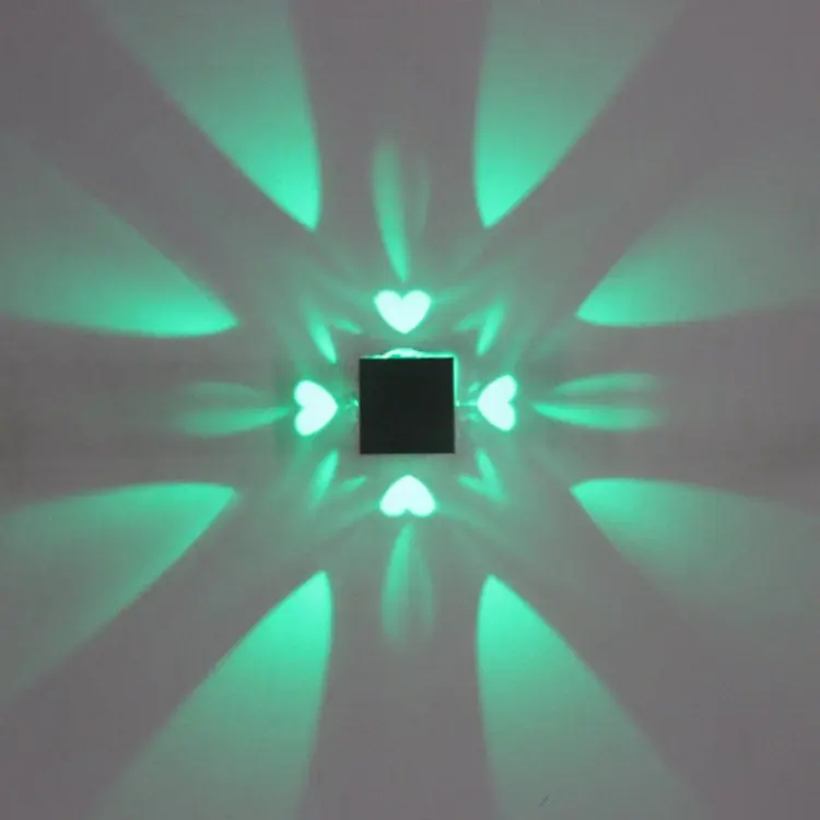 Светодиодный простой квадратный «любящее сердце» светоотдача материал место развлечений бар отеля светильник KTV