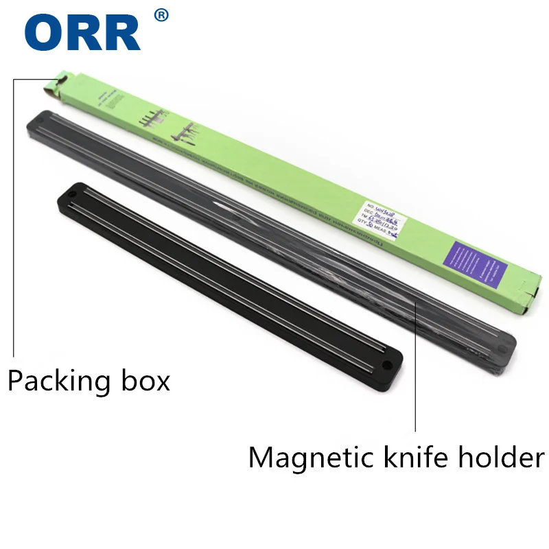 Knife Holder wall mounted Magnetic kitchen accessories black Free shipping 33.2/50cm ORR