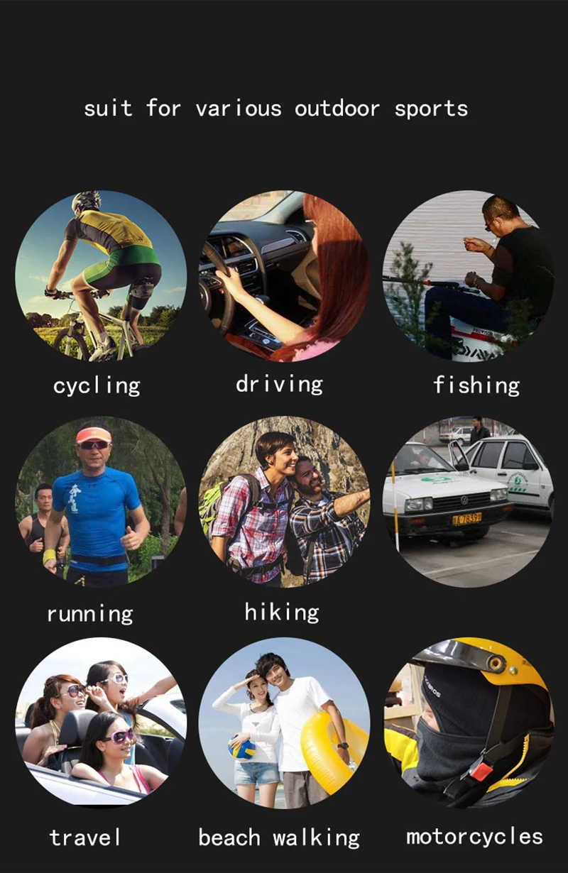 WOSAWE маска для лица для мотоцикла быстросохнущая дышащая бандана против пыли Удобный шарф для мотокросса головной убор для занятий йогой