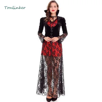 

Halloween Costume Vampire Role Play Clothing Fancy Dress Adult Women Masquerade Party Cosplay Gothic Sexy Vampire Costume