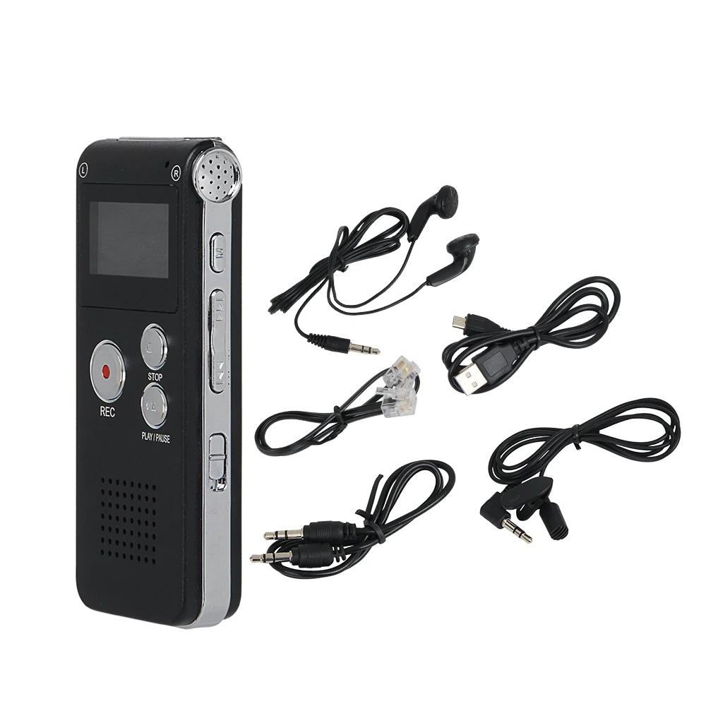 

Rechargeable 8GB Digital Audio Voice Recorder Dictaphone Telephone MP3 Player ET Recorder Player