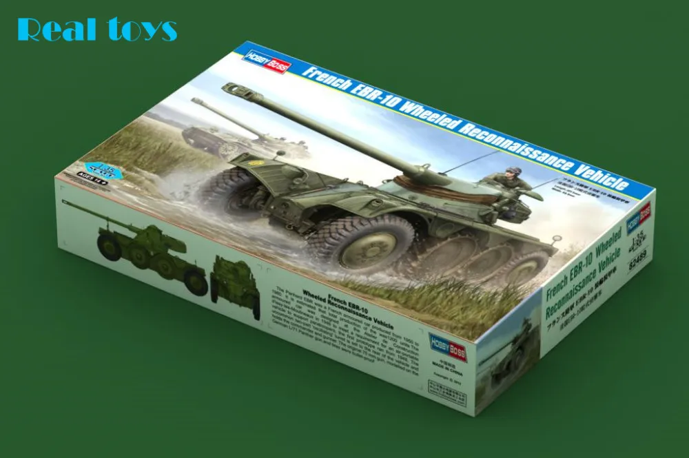 Модель от Hobby Boss 82489 1/35 французская EBR-10 колесная рекогносцировочная Машина пластиковая модель комплект