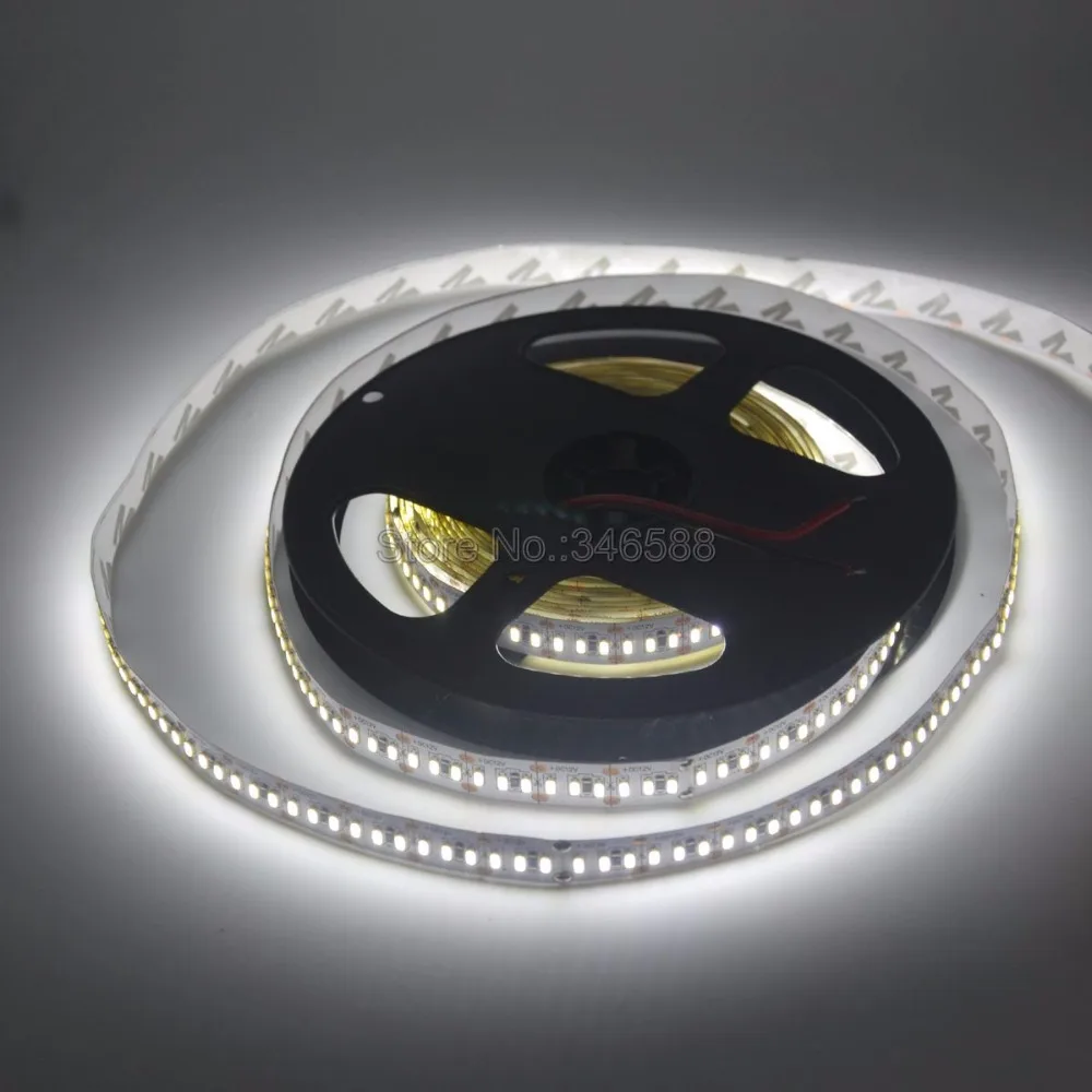 12 В 3014 SMD Светодиодная лента 240 светодиодный/M 1200 светодиодный s DC12V IP20 водонепроницаемый белый/теплый белый супер яркий гибкий светодиодный лента 5 м/лот