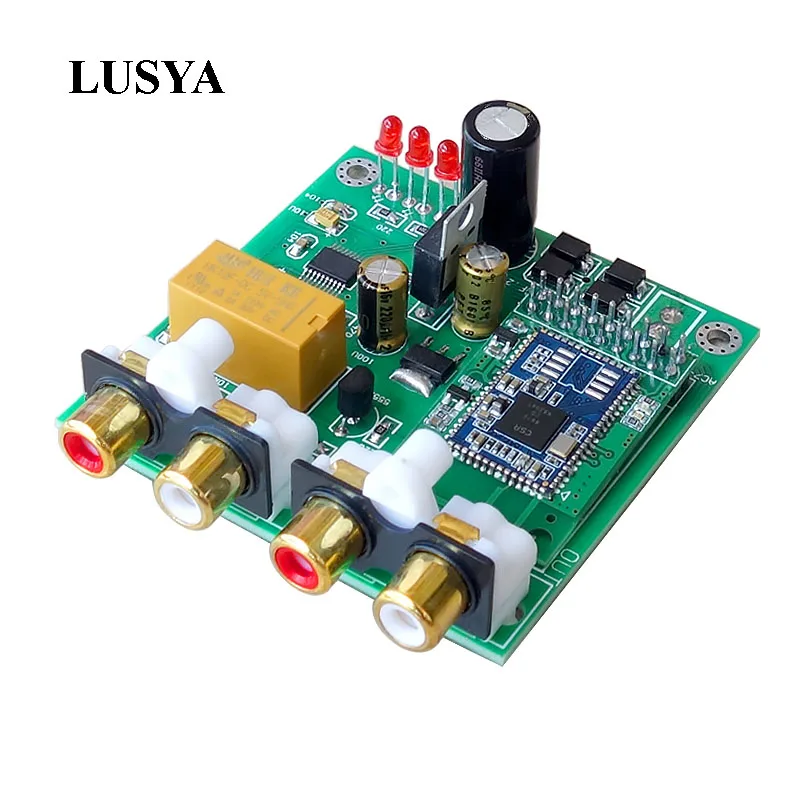 Lusya CSR8675 Bluetooth 5.0 APTX HD Decoder Board DAC Bluetooth Receiver Support Analog Input Output 12V APTX APTX-HD G1-001