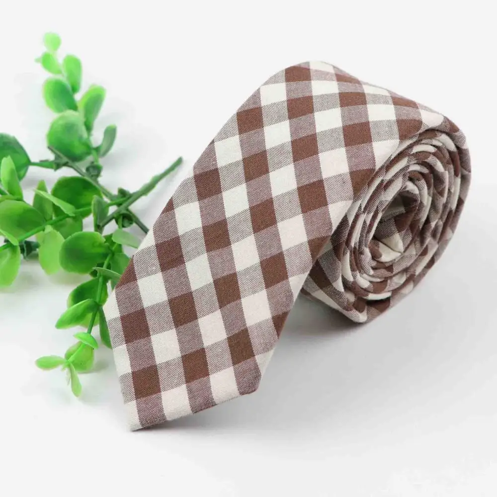 Хлопковый галстук, классический цветной квадратный полосатый строченный галстук, красивый Радужный Мужской узкие галстуки, дизайнерский галстук ручной работы - Цвет: 2