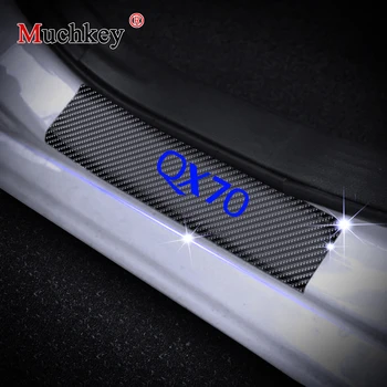 

For Infiniti QX70 Door Entry Guard Car Door Sills Threshold Door Sill Scuff Plate Car Styling Car Accessories Auto Part 4Pcs