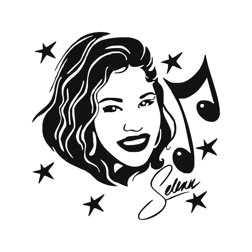 Anycuros Selena Quintanilla Singer Actress Music Fashion Car Sticker 13cm13cm (5)