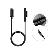 Besegad, 1,5 м, 15 в, usb type-C, Кабель-адаптер для зарядки, код зарядного устройства для microsoft Surface Pro 6, 5, 4, 3, Pro5, черный