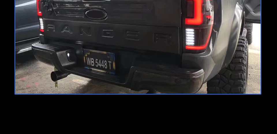 Best Car Styli Tail Lamp for Ford Ranger Raptor LED Tail Light 2012-2019 New Ranger LED Rear Lamp LED Turn Signal LED Brake Reverse 16