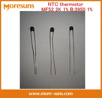 

Fast Free Ship 100pcs/lot NTC thermistor temperature sensor MF52 2K 1% B:3950 1%