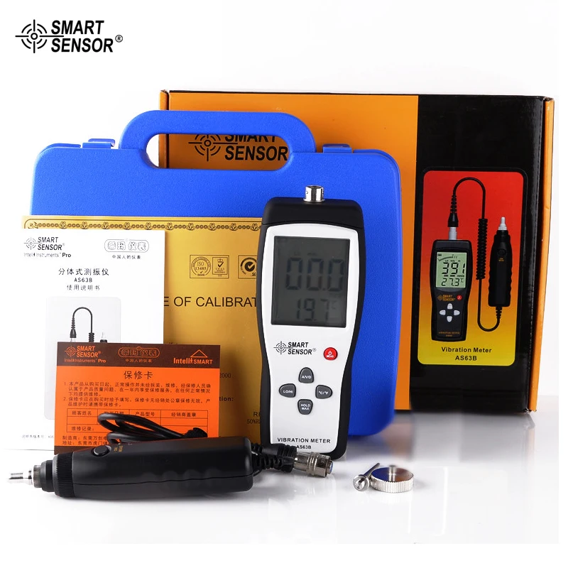 

Handheld Split Type Vibration Meter 10HZ~1KHZ AS63B