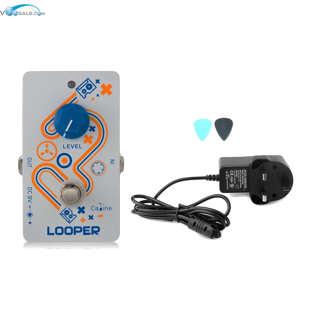 

Caline CP-33 Looper Guitar Effect Pedal High Quality Recording Pedal+DC9V/1A Adapter Guitar Accessories Pedal Effect Guitar Part